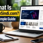 TheSindi.com website guide showing online content, navigation, categories, and key features for new visitors